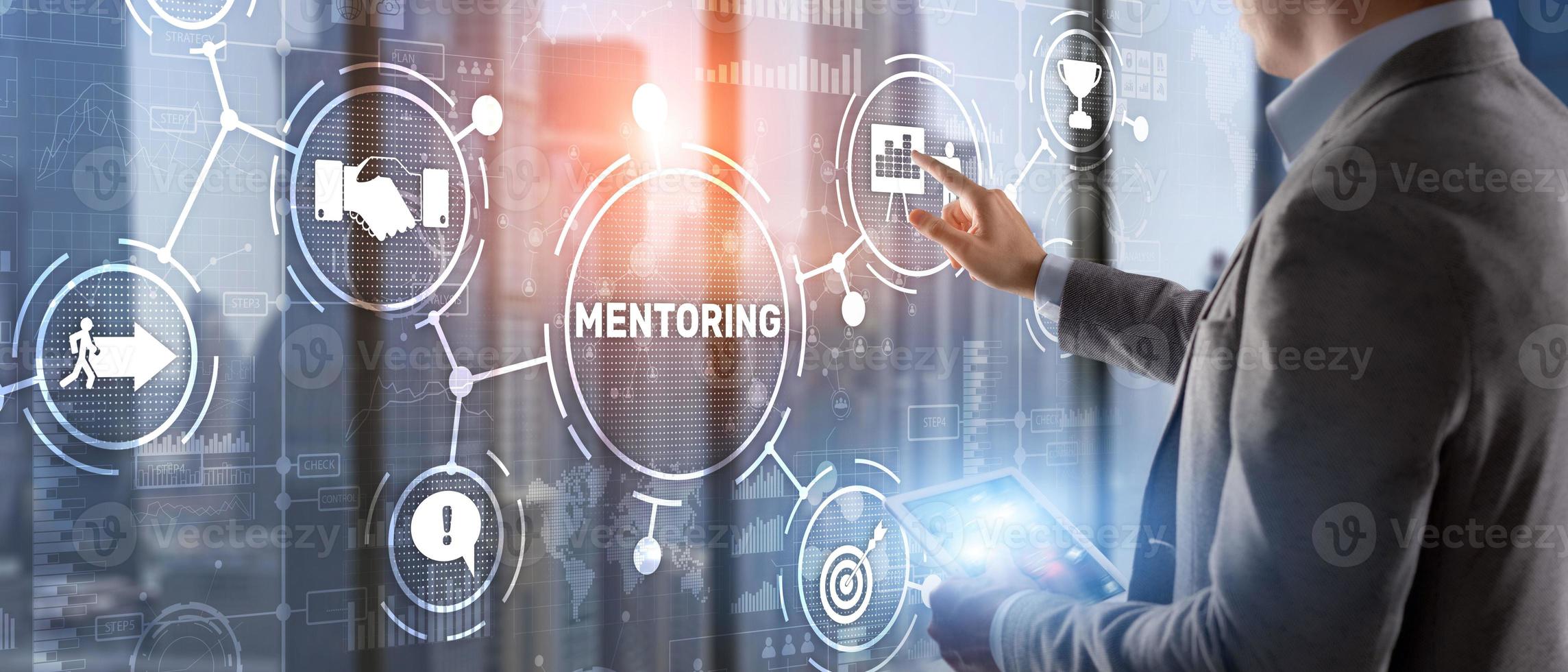 mentorat motivation coaching carrière entreprise technologie concept photo