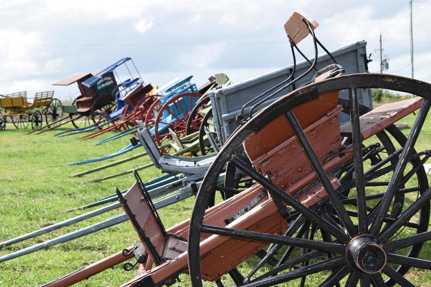 vieilles voitures à chevaux photo