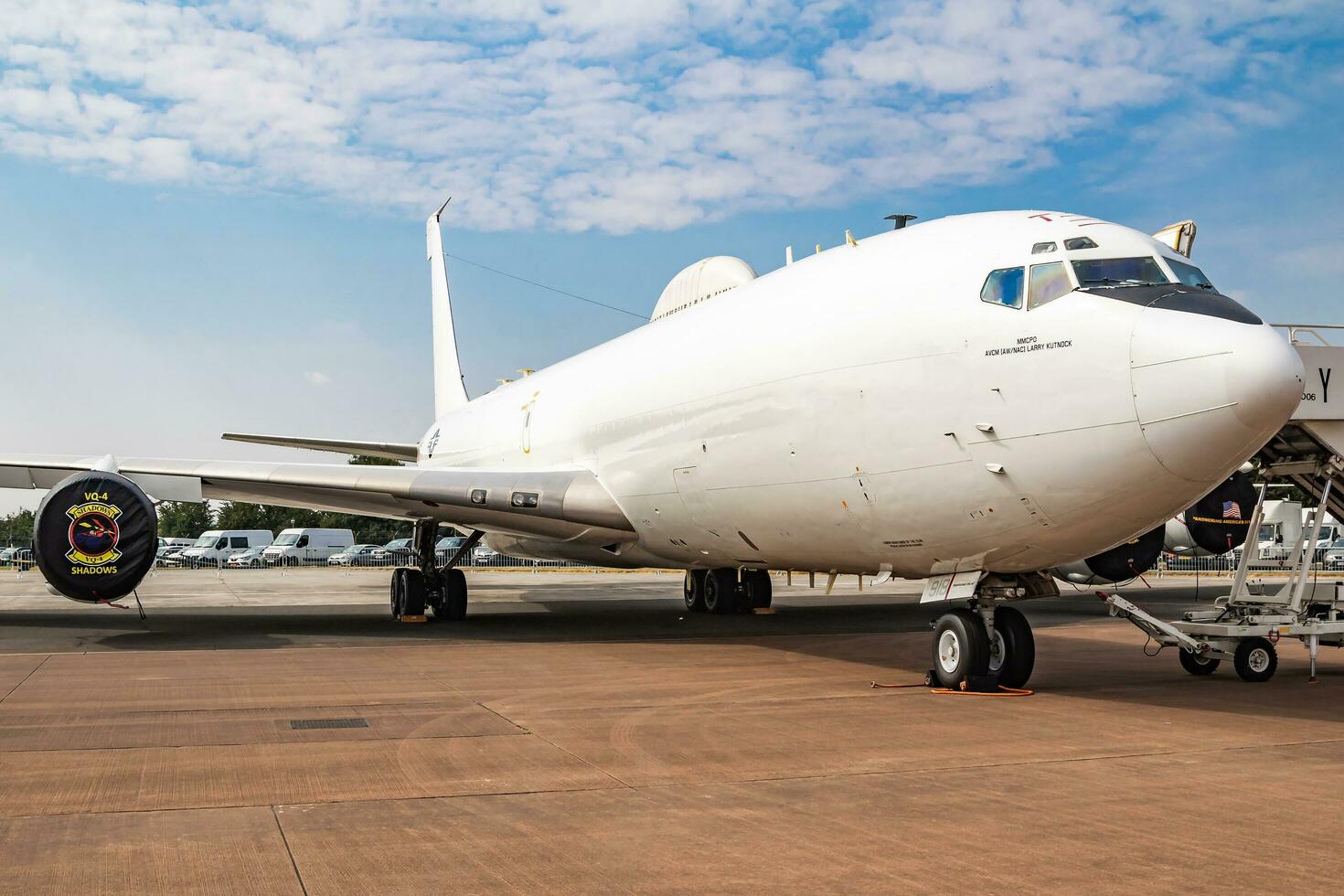 uni États marine Boeing e-6b Mercure aéroporté commander avion statique afficher à riat Royal international air tatouage 2018 salon de l'aéronautique photo