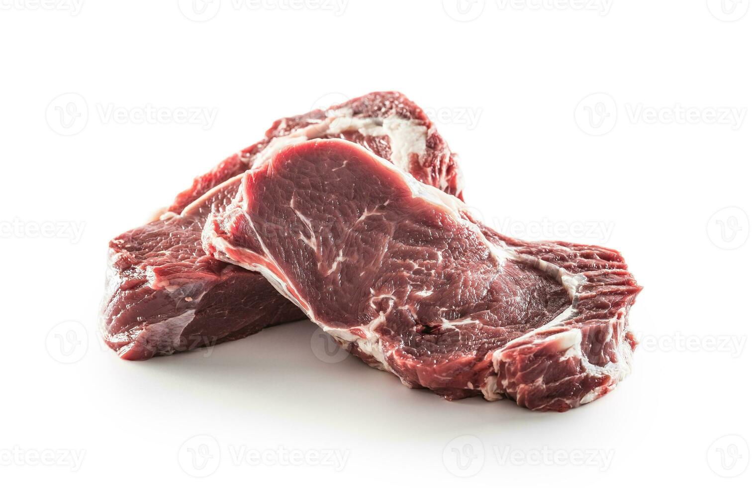 du boeuf nervure œil steak isolé sur blanc Contexte photo
