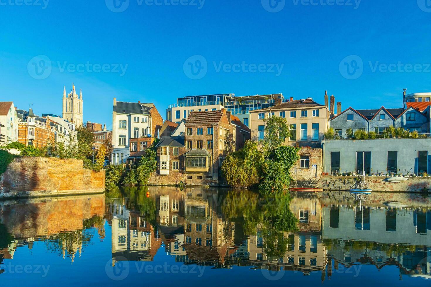 vue de historique ville de centre ville Gand, paysage urbain de Belgique photo