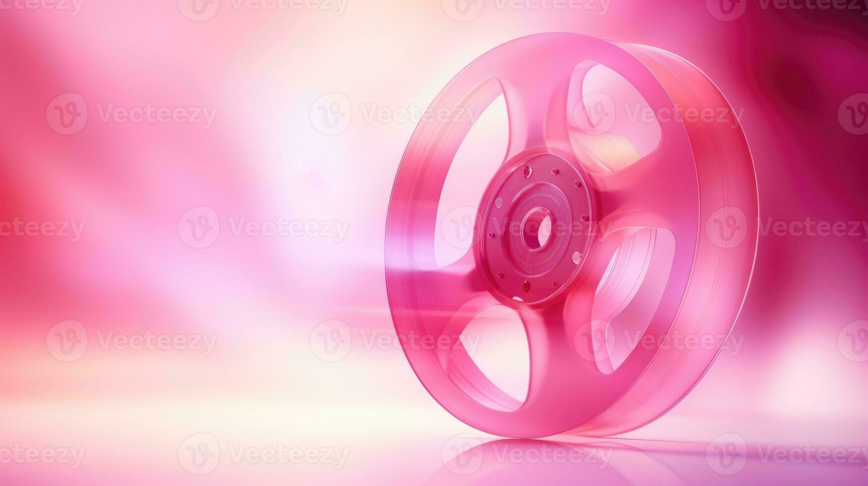 film bobine sur rose flou Contexte. films pour les filles et les dessins animés pour les enfants photo