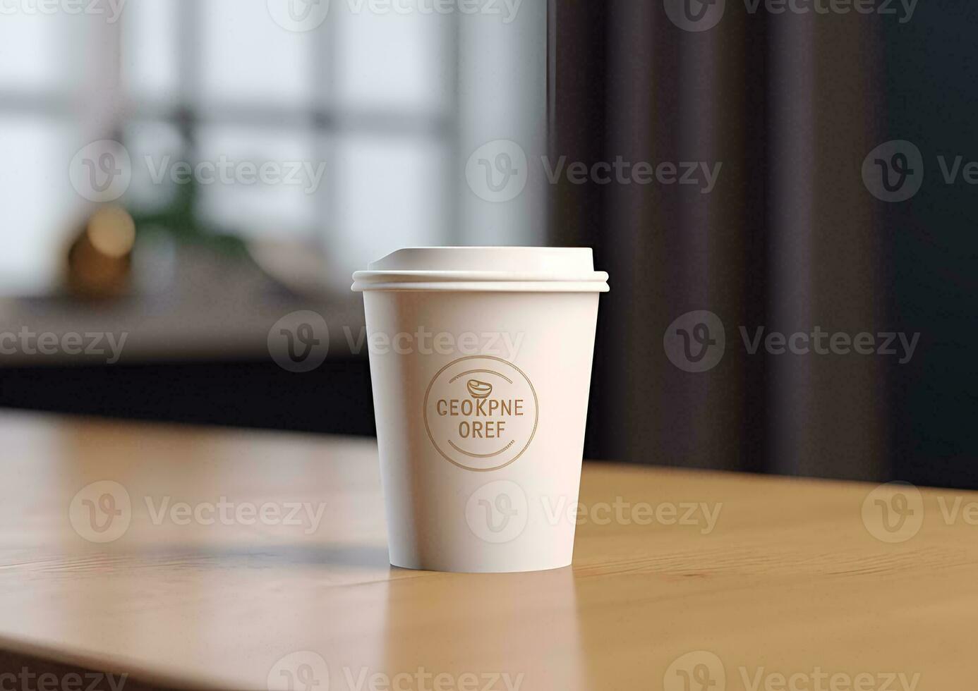 café papier tasse maquette Vide café papier agresser moquer en haut couverture photo