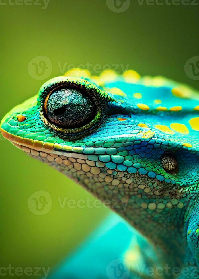 proche en haut de gros yeux fosse vipère ai génératif photo