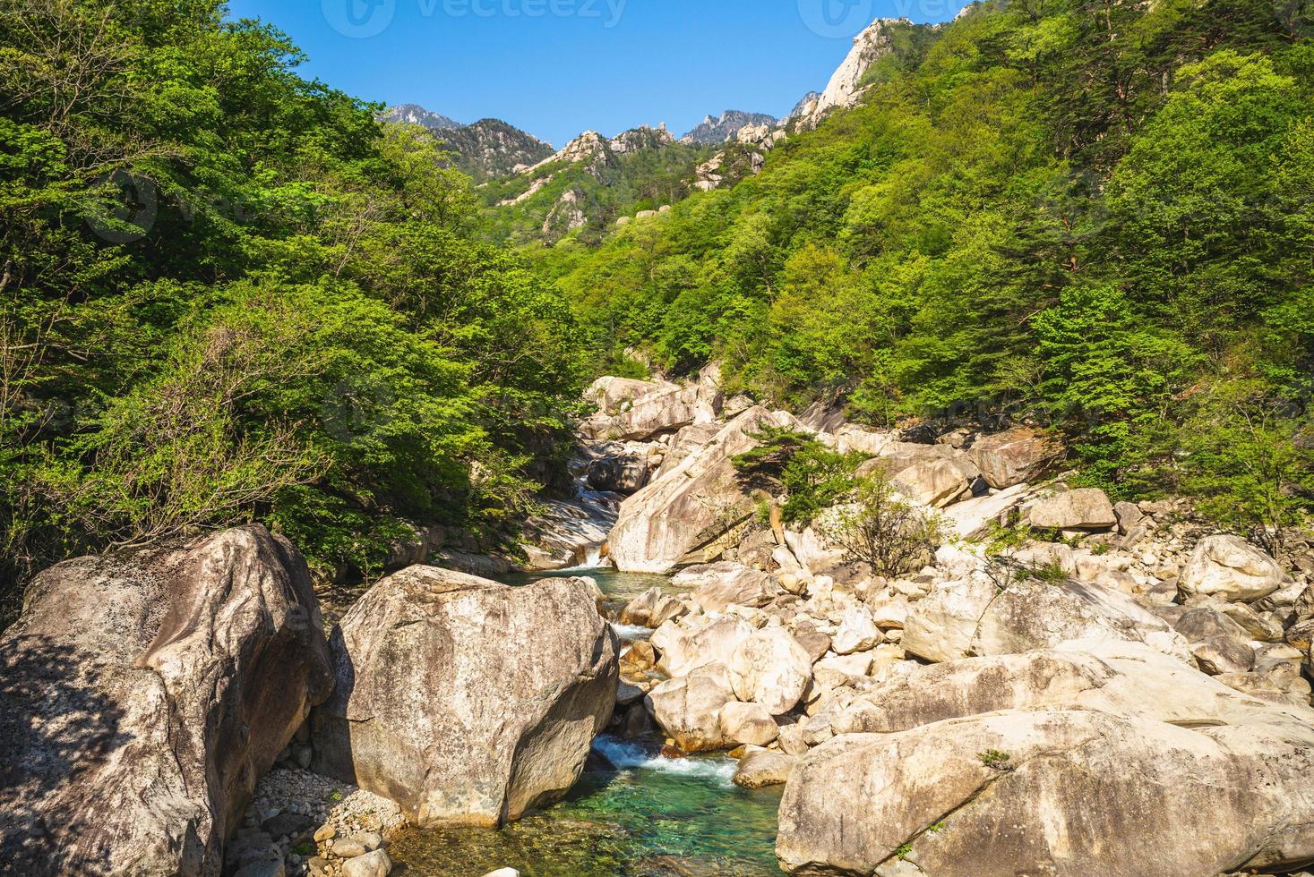 paysage du mont kumgang en corée du nord photo