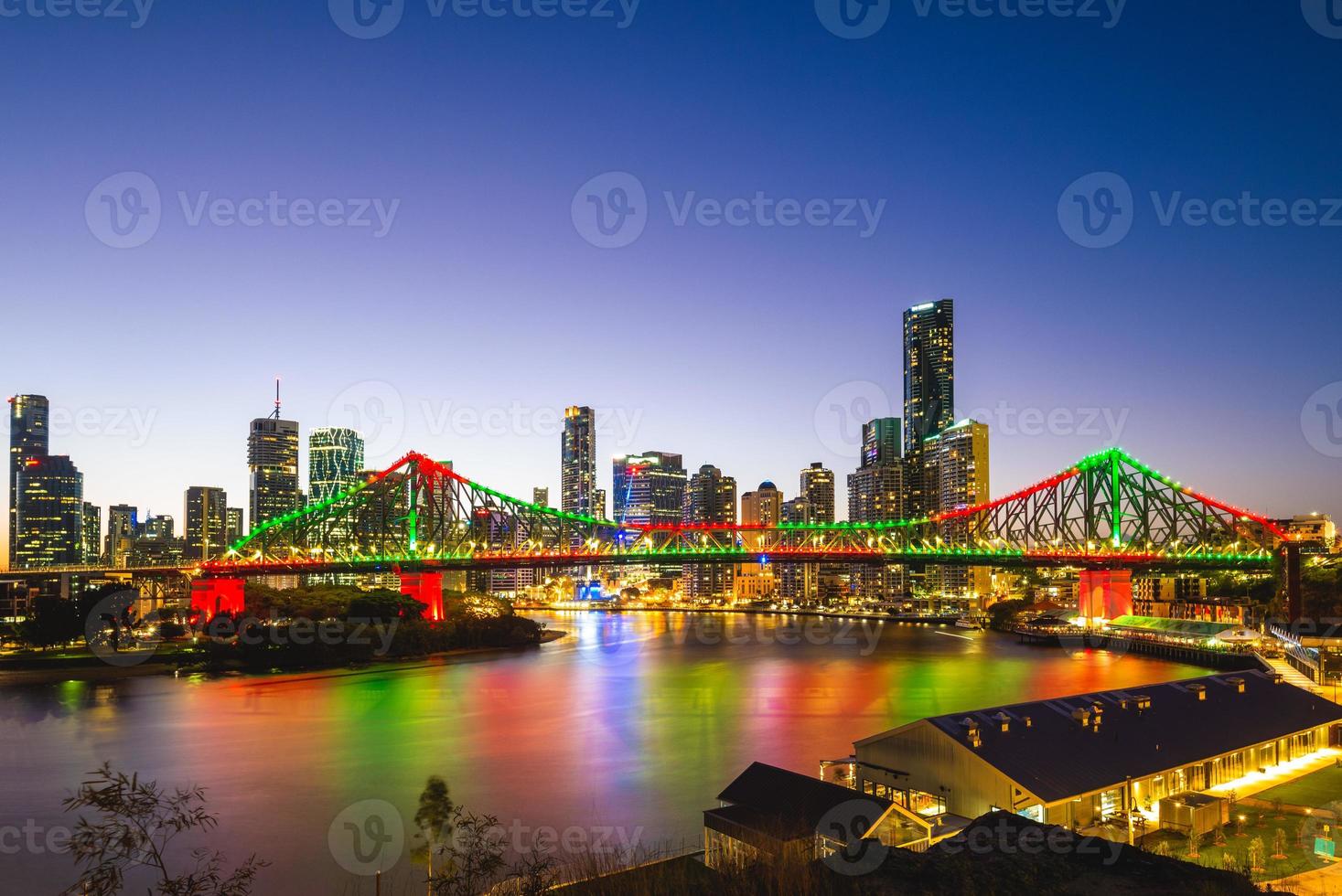 Horizon de Brisbane dans le Queensland, Australie photo