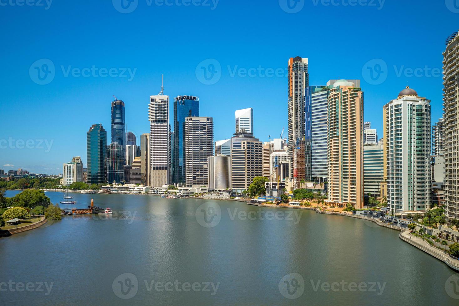 Horizon de Brisbane dans le Queensland, Australie photo