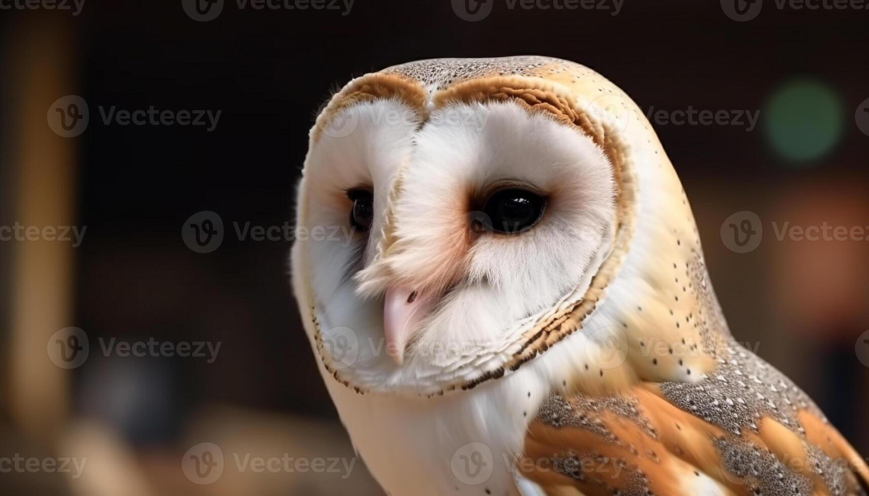 le hibou perçant regard capture le beauté de la nature généré par ai photo