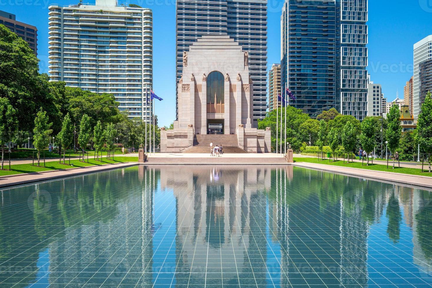 mémorial de guerre d'anzac à sydney en australie photo