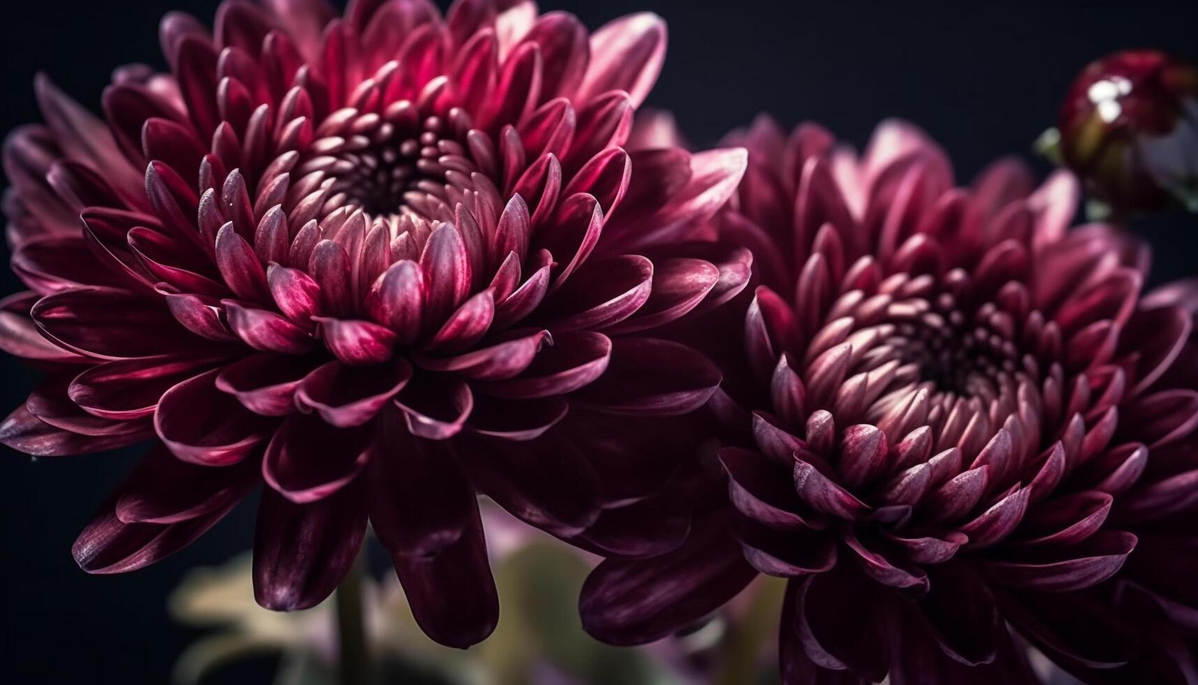 vibrant fleur pétales floraison, mettant en valeur la nature beauté dans proche en haut généré par ai photo