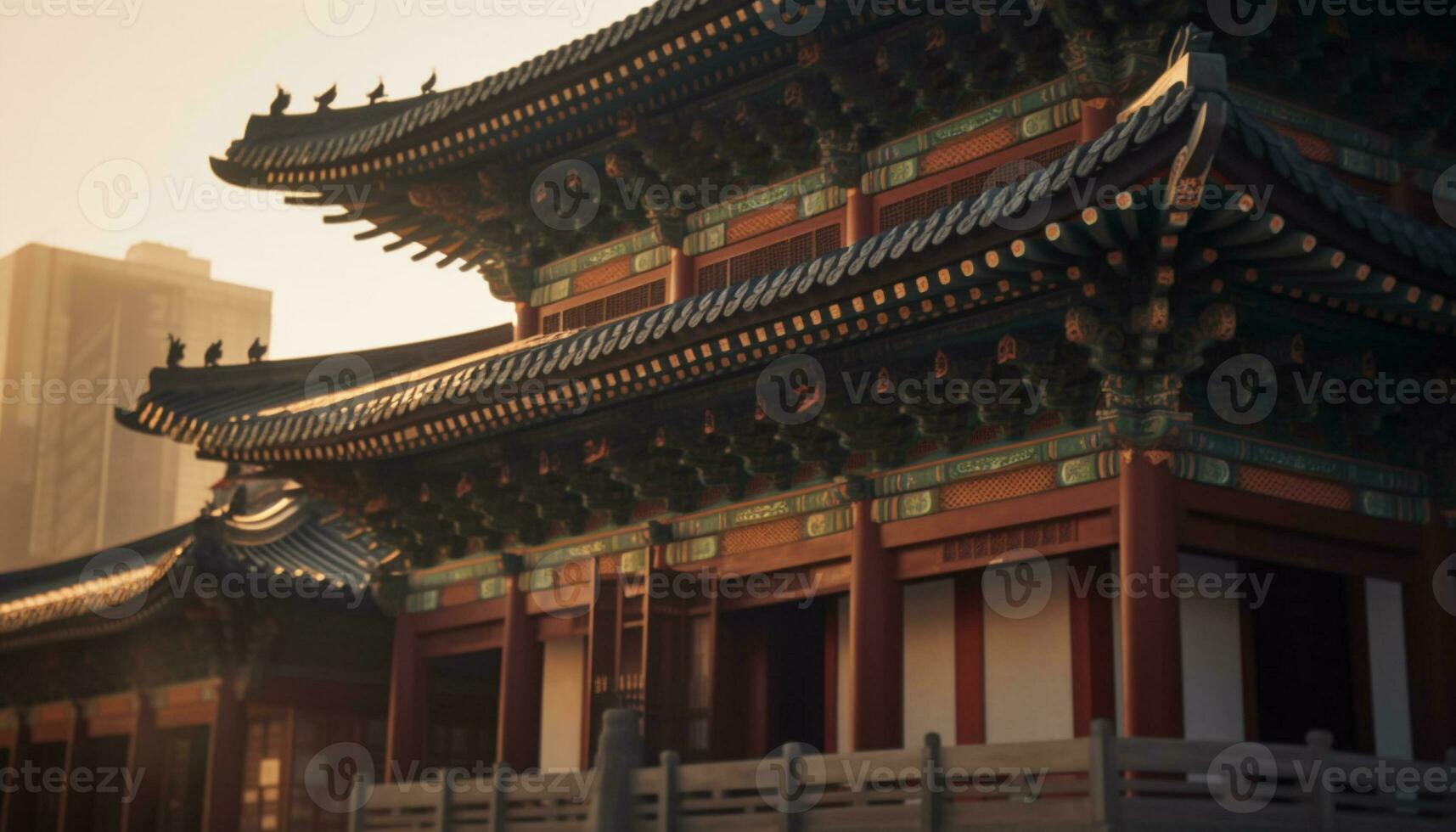 ancien pagode dans Pékin vitrines chinois culture et architectural histoire généré par ai photo