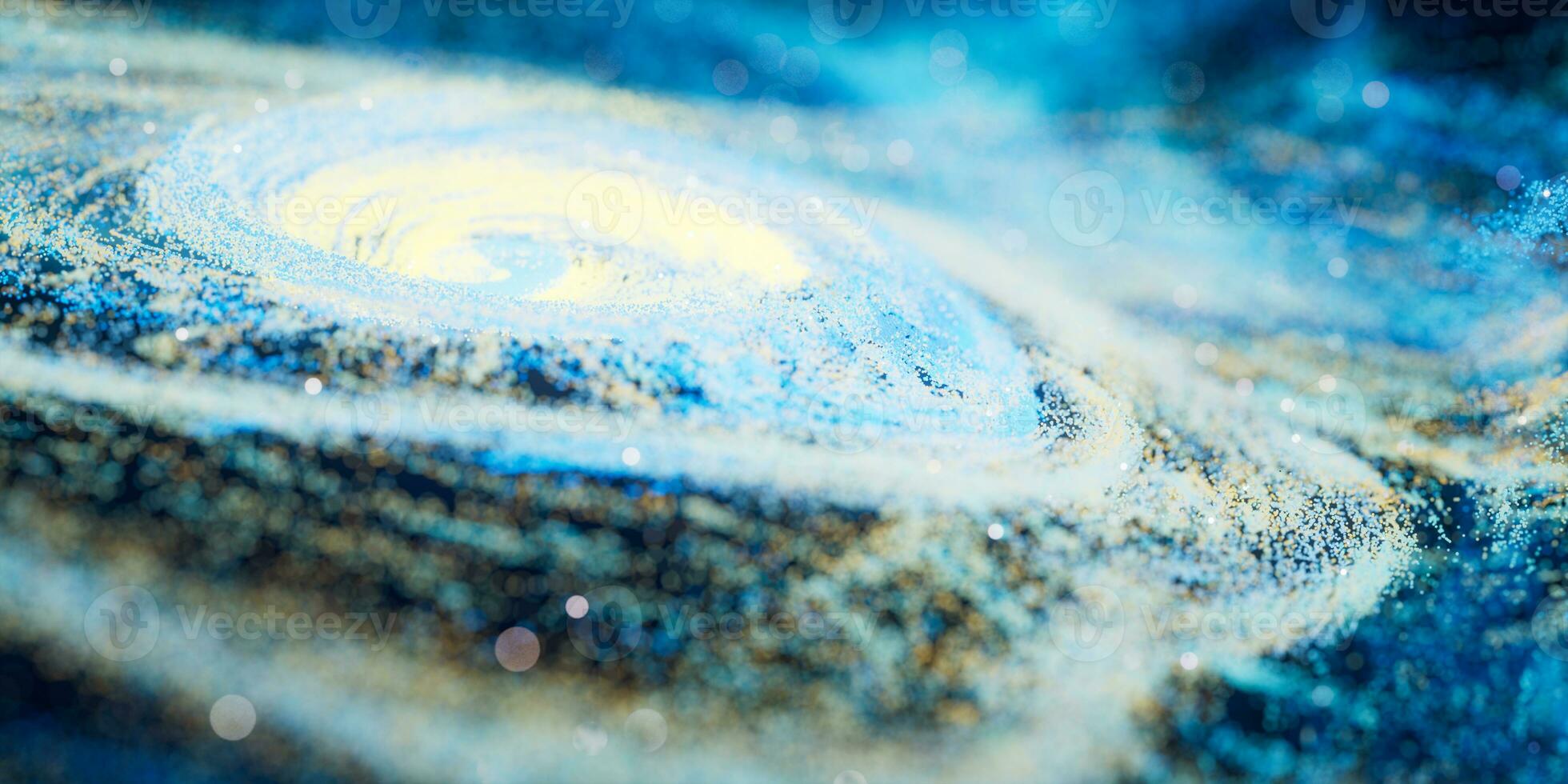 coloré nébuleuse avec densité embrasé particules, 3d le rendu. photo