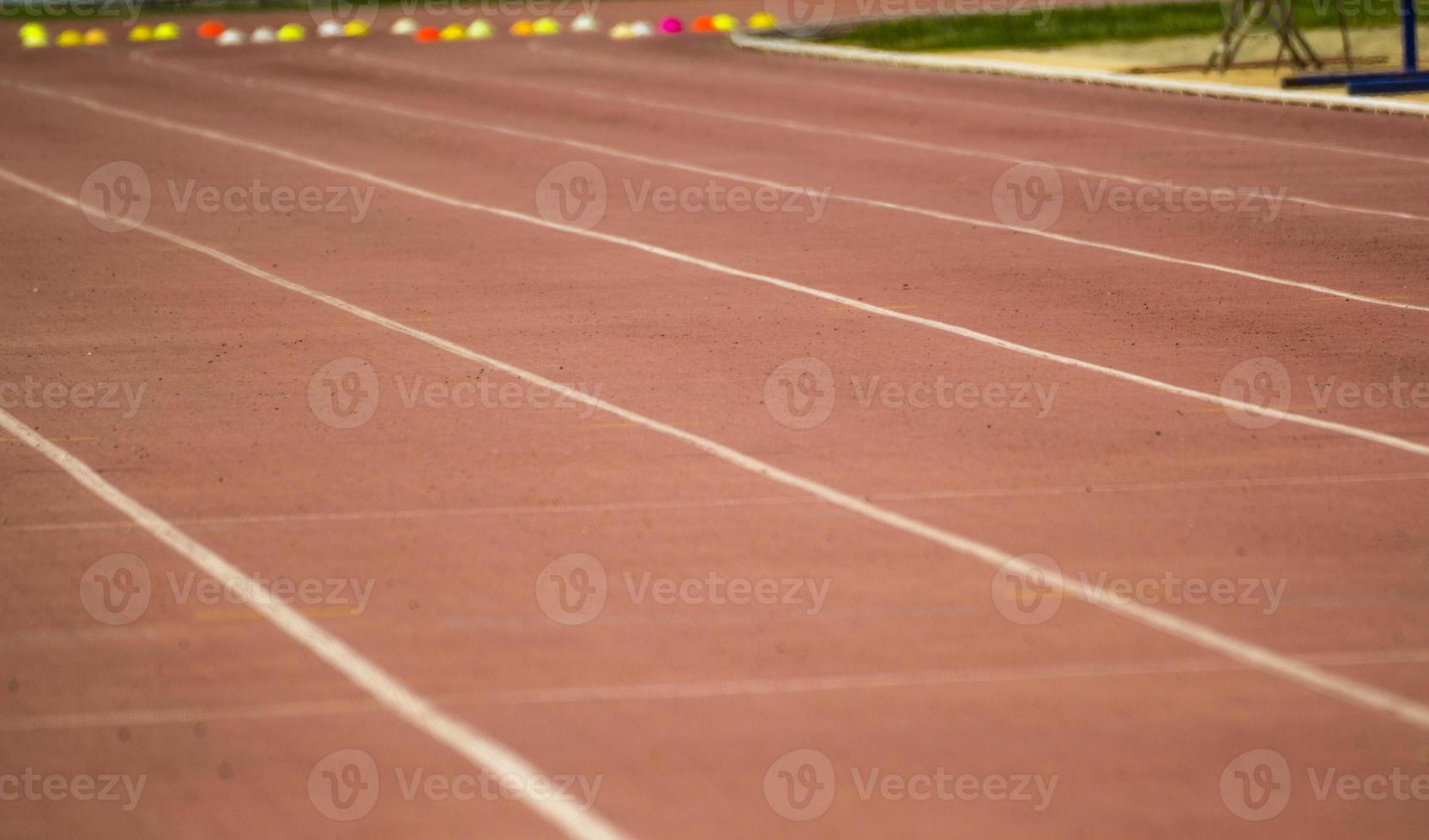 terrain de sport pour les compétitions d'athlétisme photo