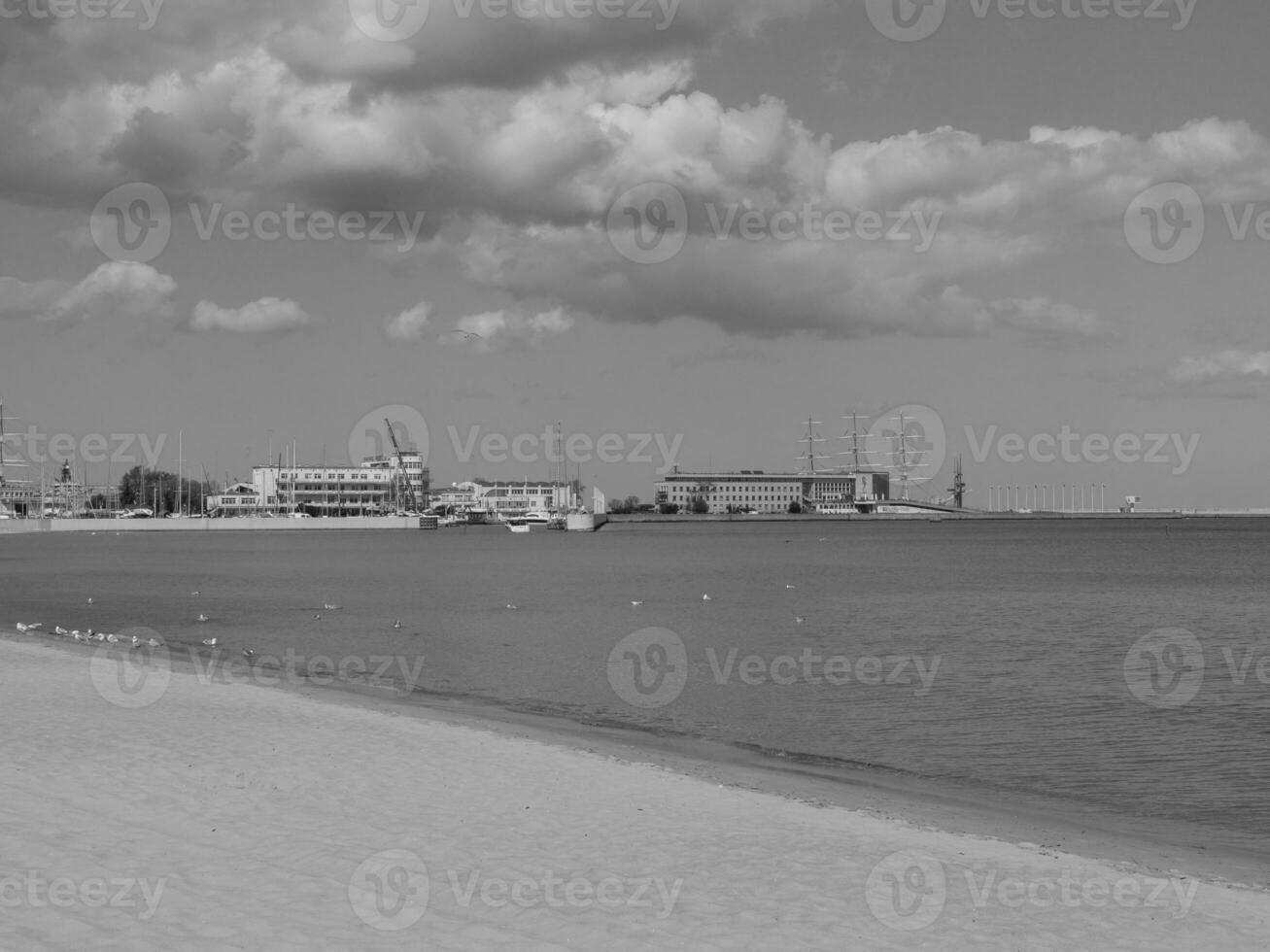 à la mer baltique en pologne photo