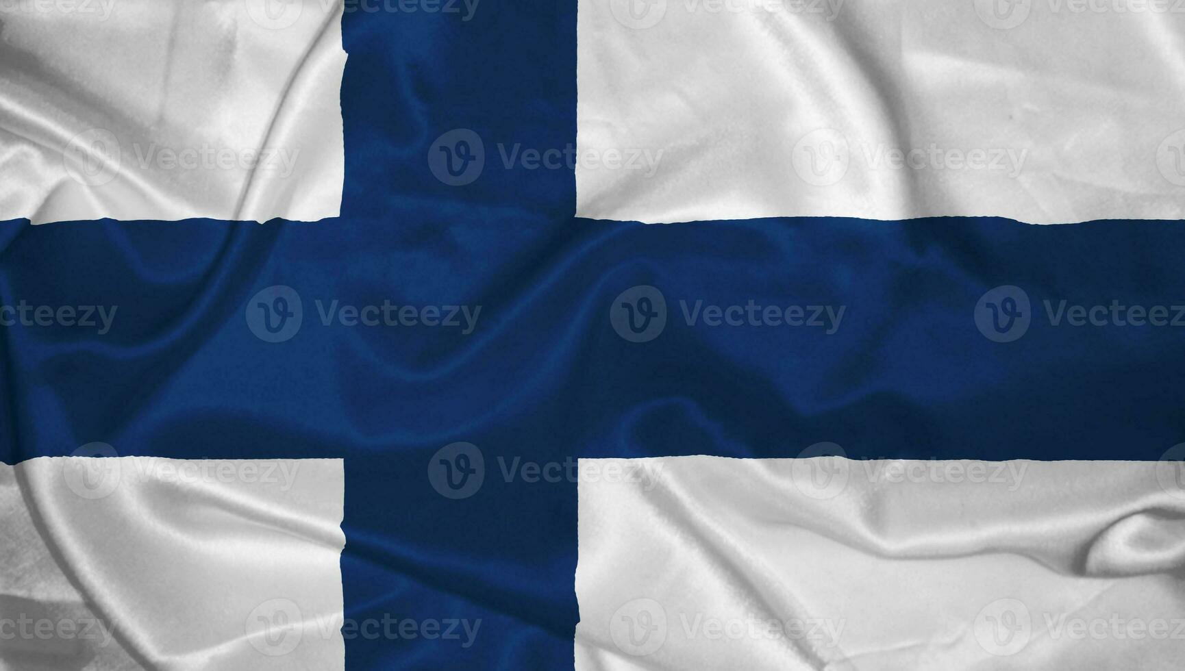 Finlande ondulé drapeau photo Haut ange