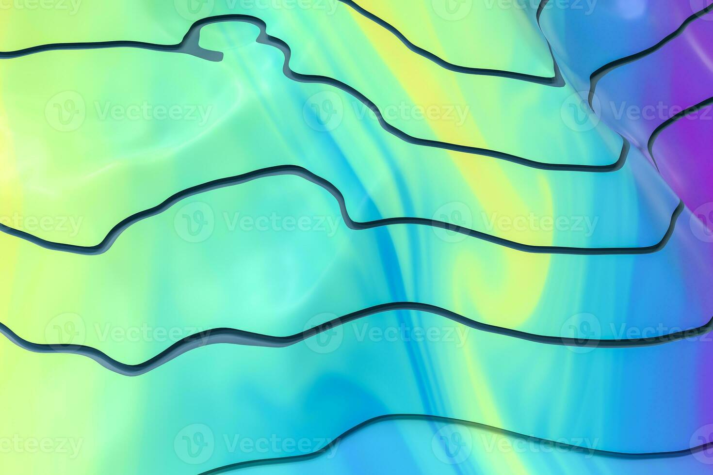 topographique carte Contexte vallée et montagne, 3d le rendu. photo