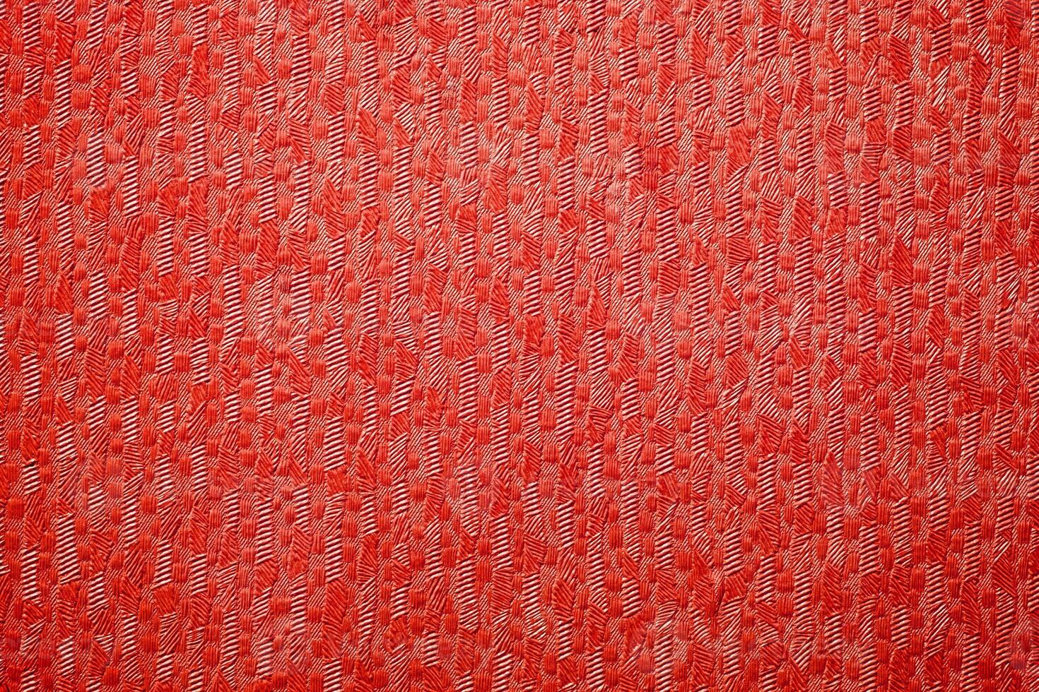 texturé rouge de en tissu Toile fibre photo