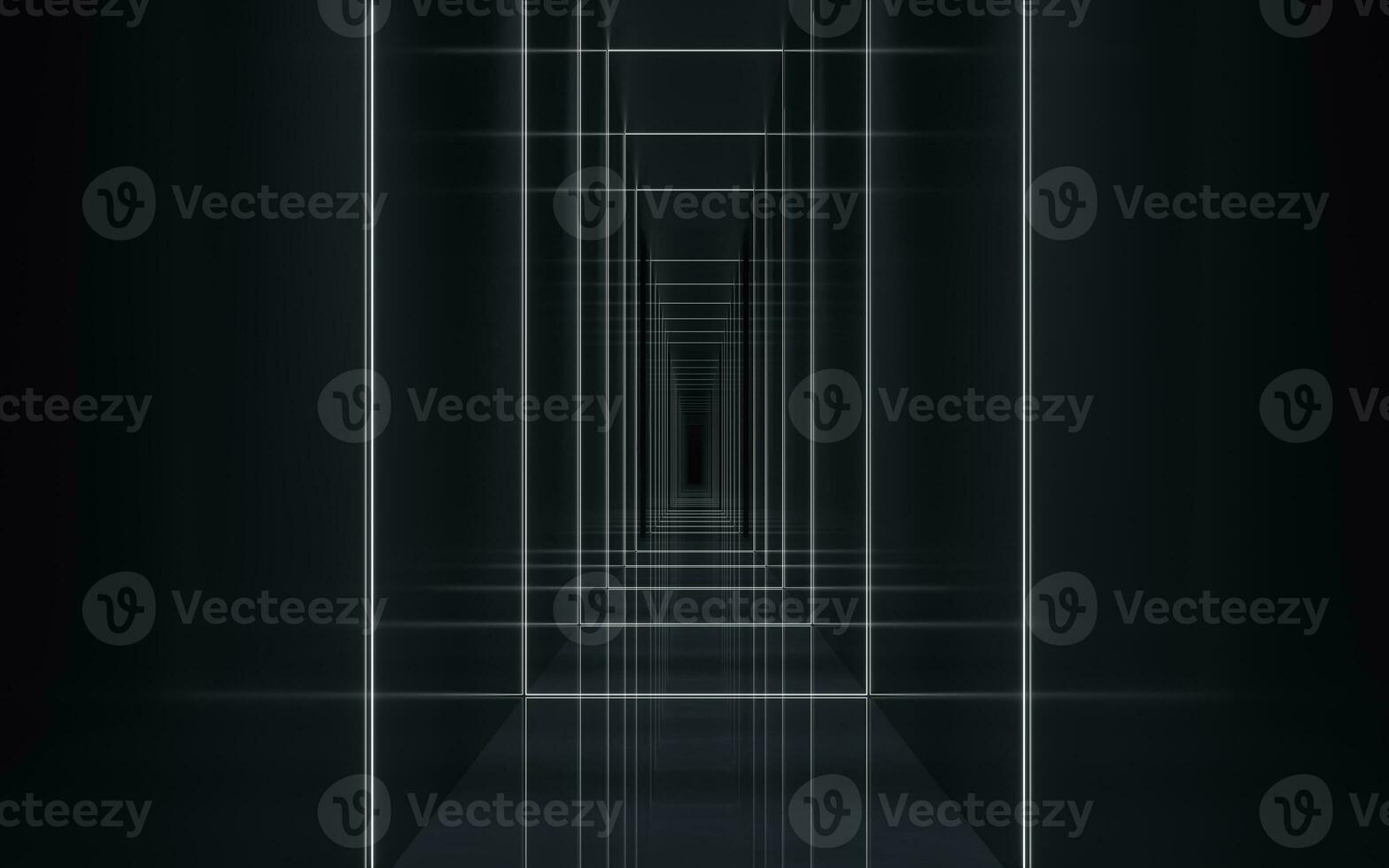 foncé tunnel arrière-plan, 3d le rendu. photo