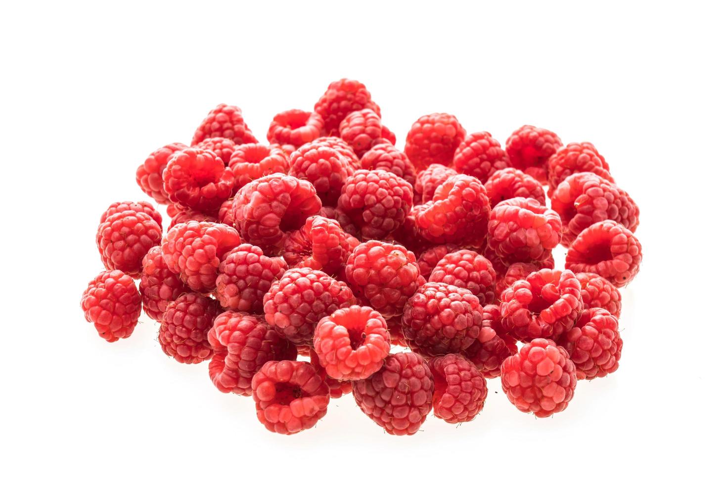 framboise sur blanc photo