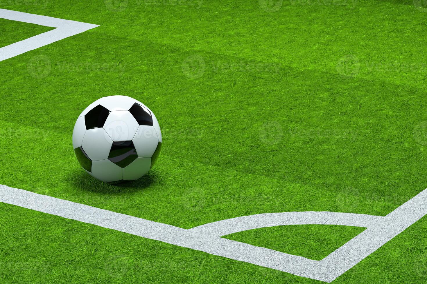 pieds d'un garçon portant des baskets blanches marchant sur un ballon de  football. 1363244 Photo de stock chez Vecteezy