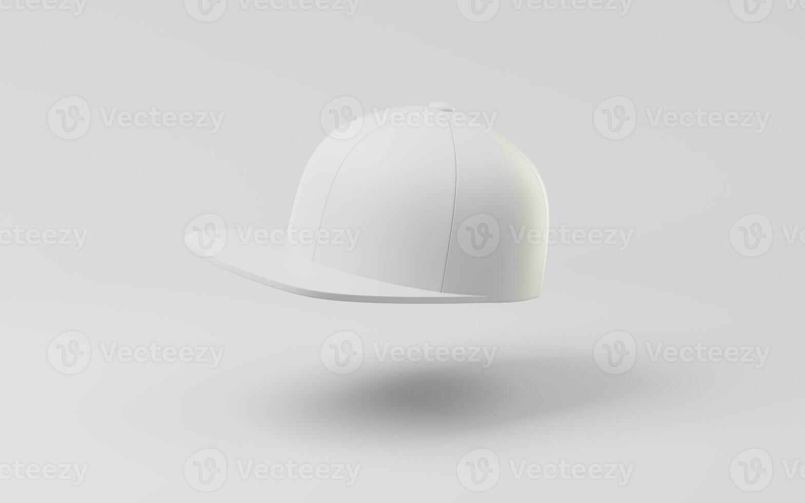 une dessin animé casquette avec blanc arrière-plan, 3d le rendu. photo