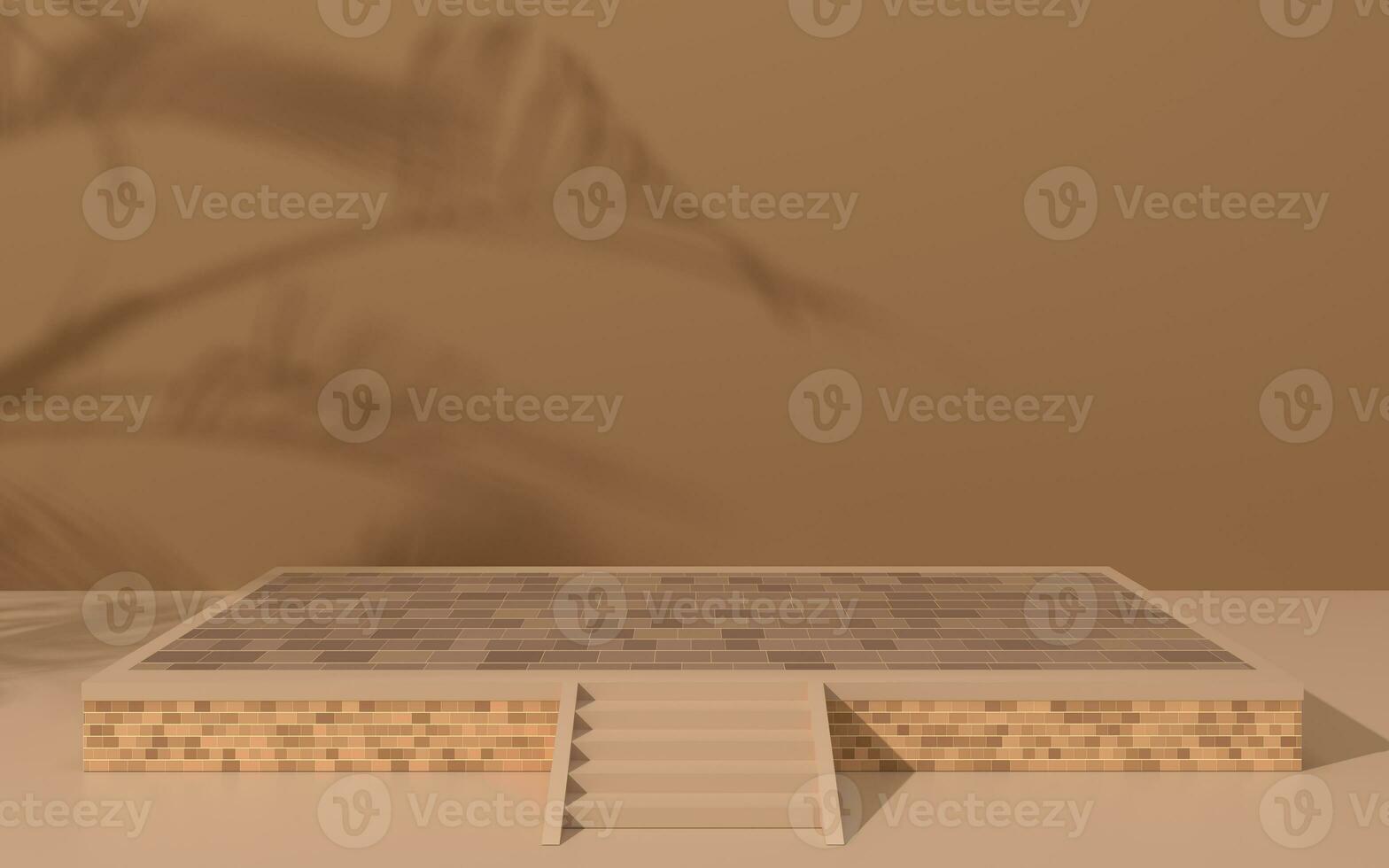 Créatif vide organiser, produit plateforme, 3d le rendu. photo