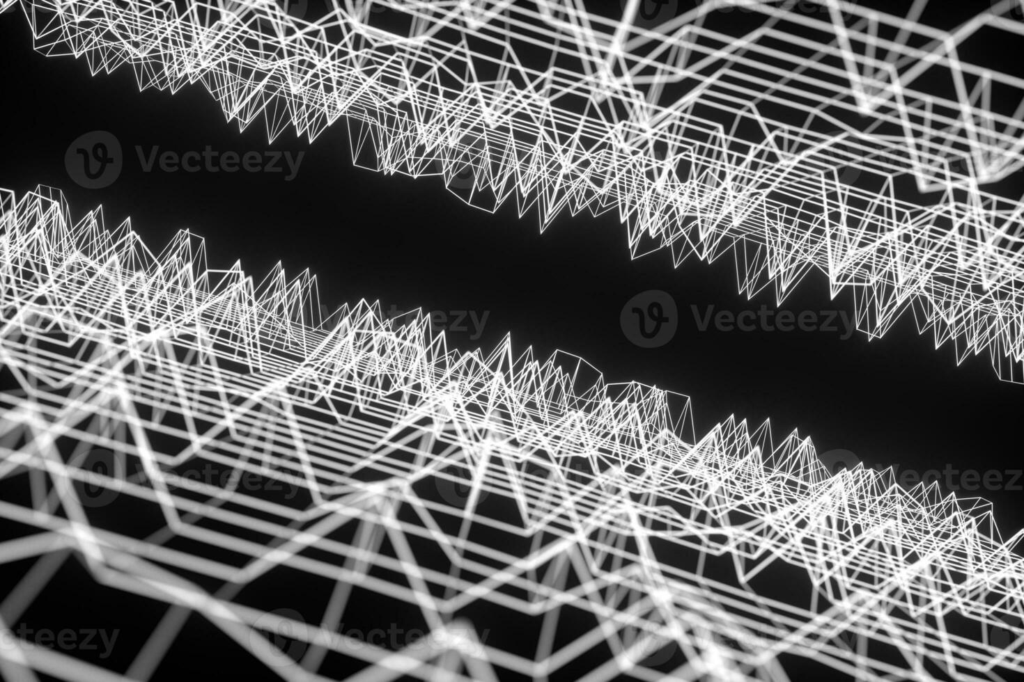 abstrait inégal arrière-plan, fragments et lignes, 3d le rendu. photo