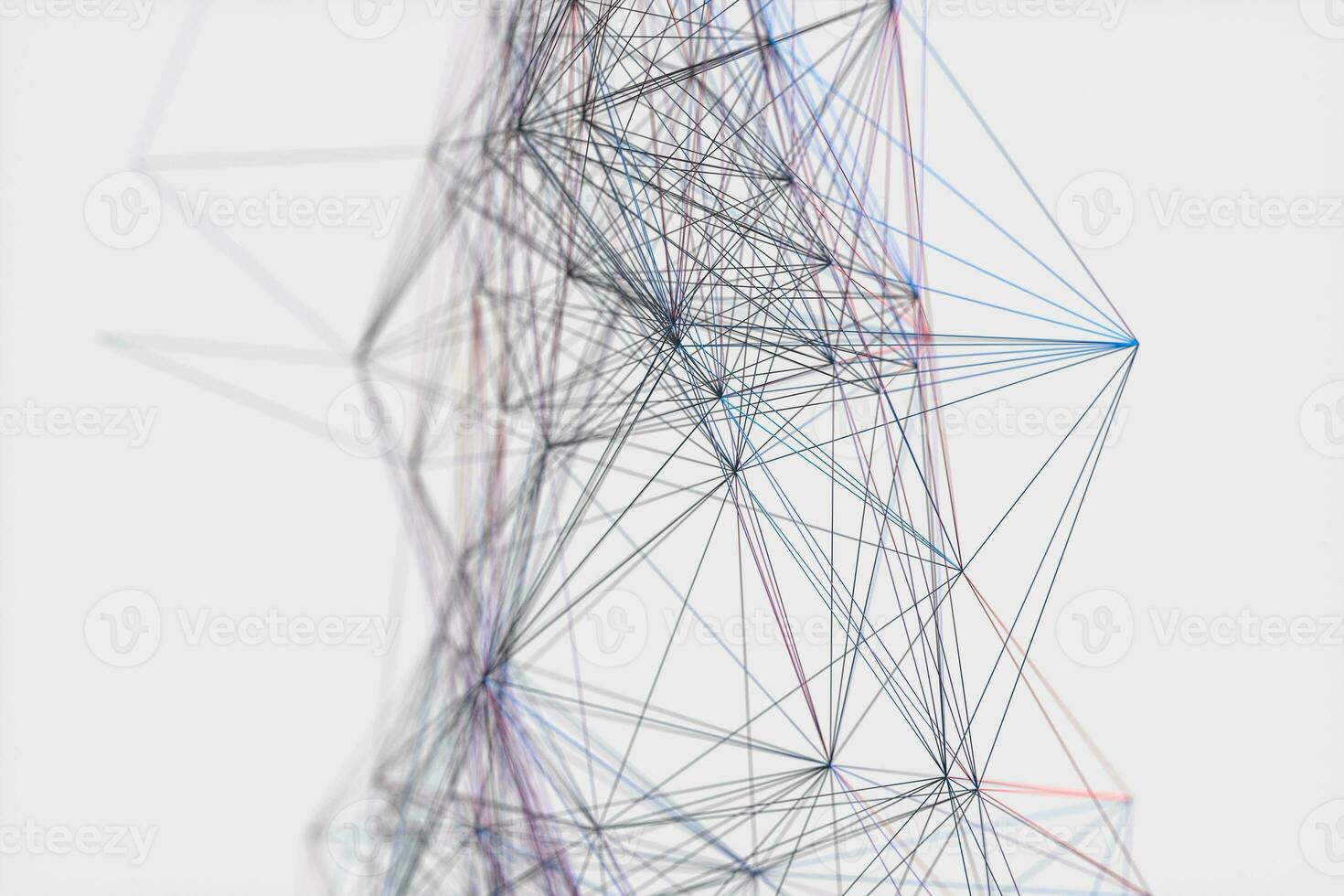 technologique structure lignes avec blanc arrière-plan, 3d le rendu. photo