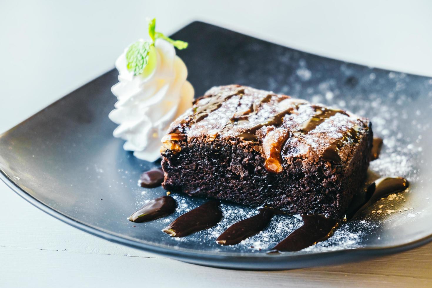 gâteau brownies au chocolat photo