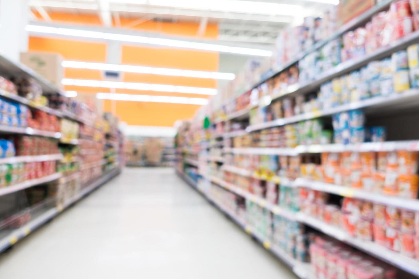 supermarché flou abstrait dans grand magasin photo