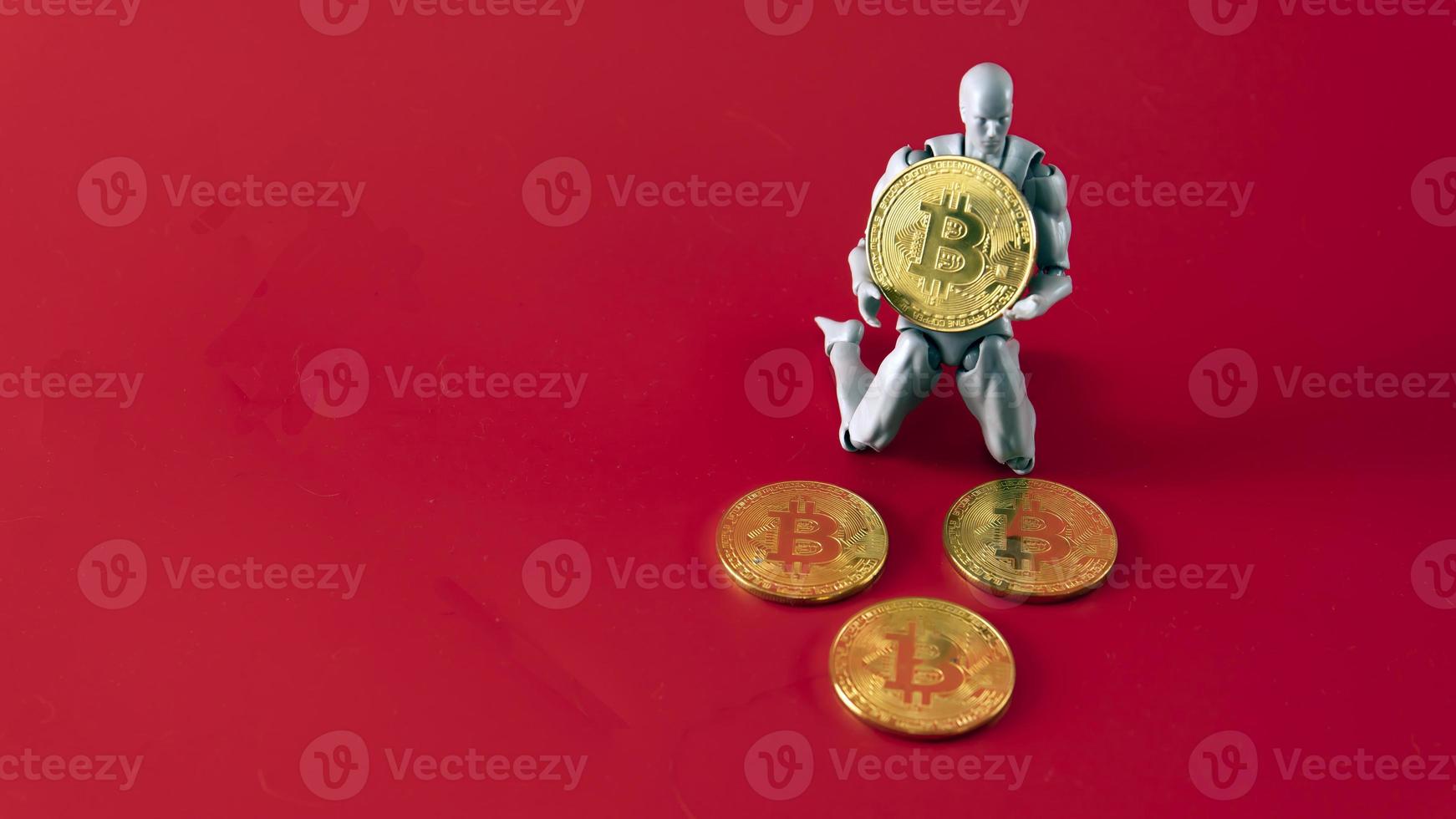 crypto-monnaie bitcoin. monnaie numérique du futur photo