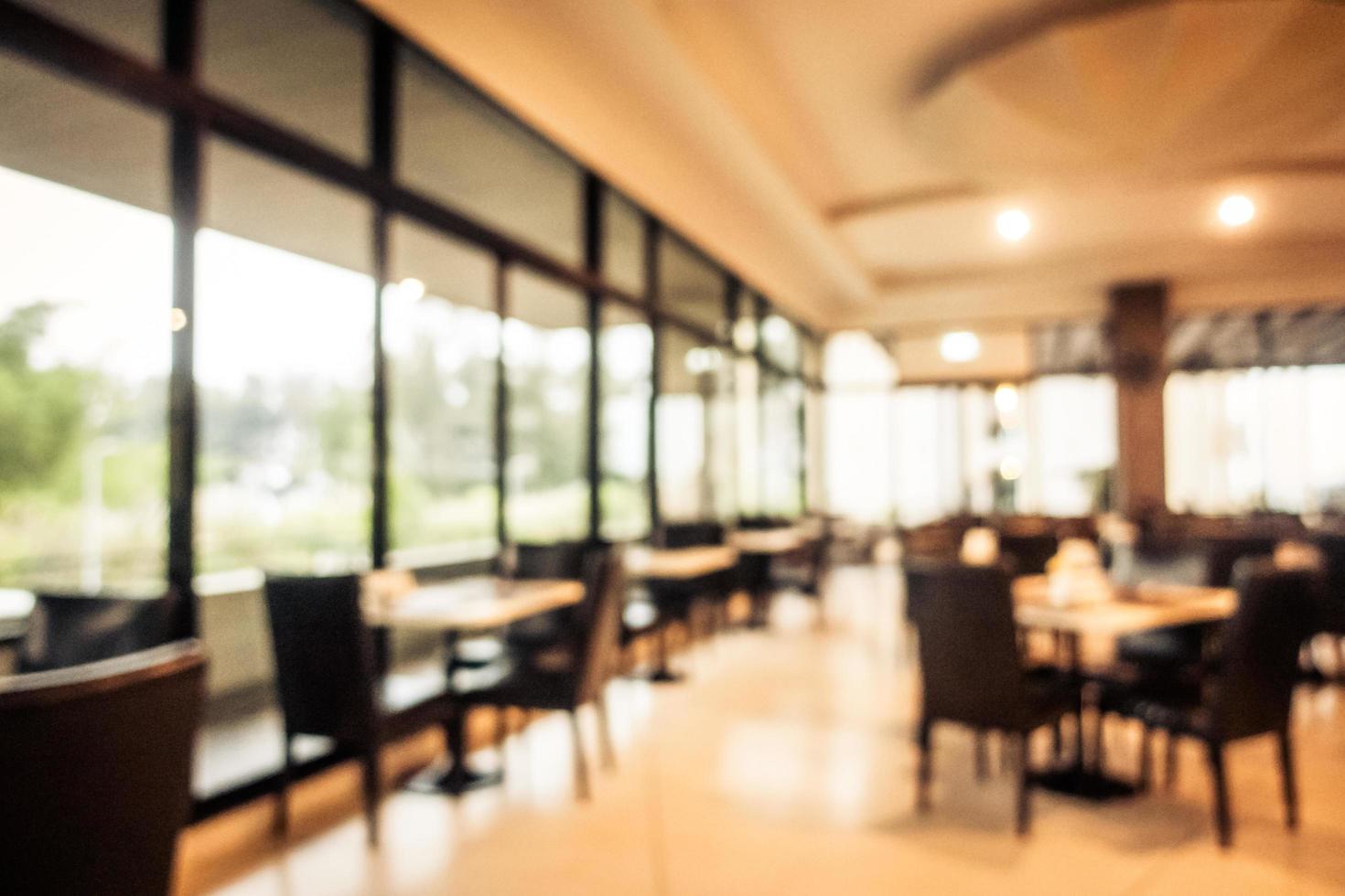 flou abstrait et restaurant défocalisé photo