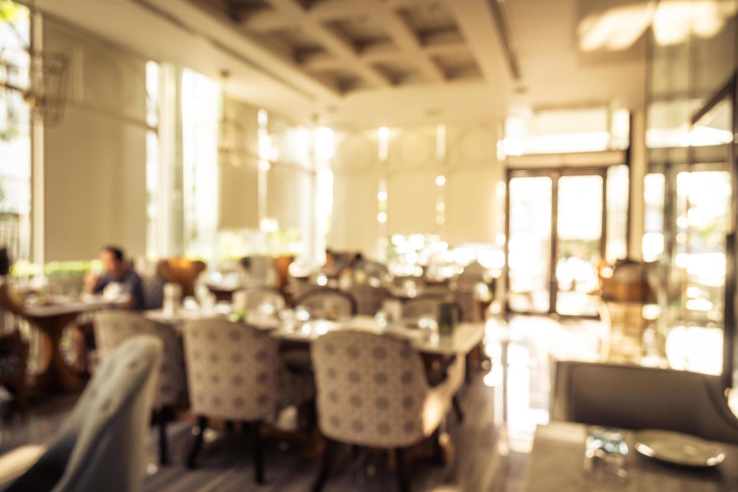 flou abstrait défocalisé restaurant et café intérieur photo