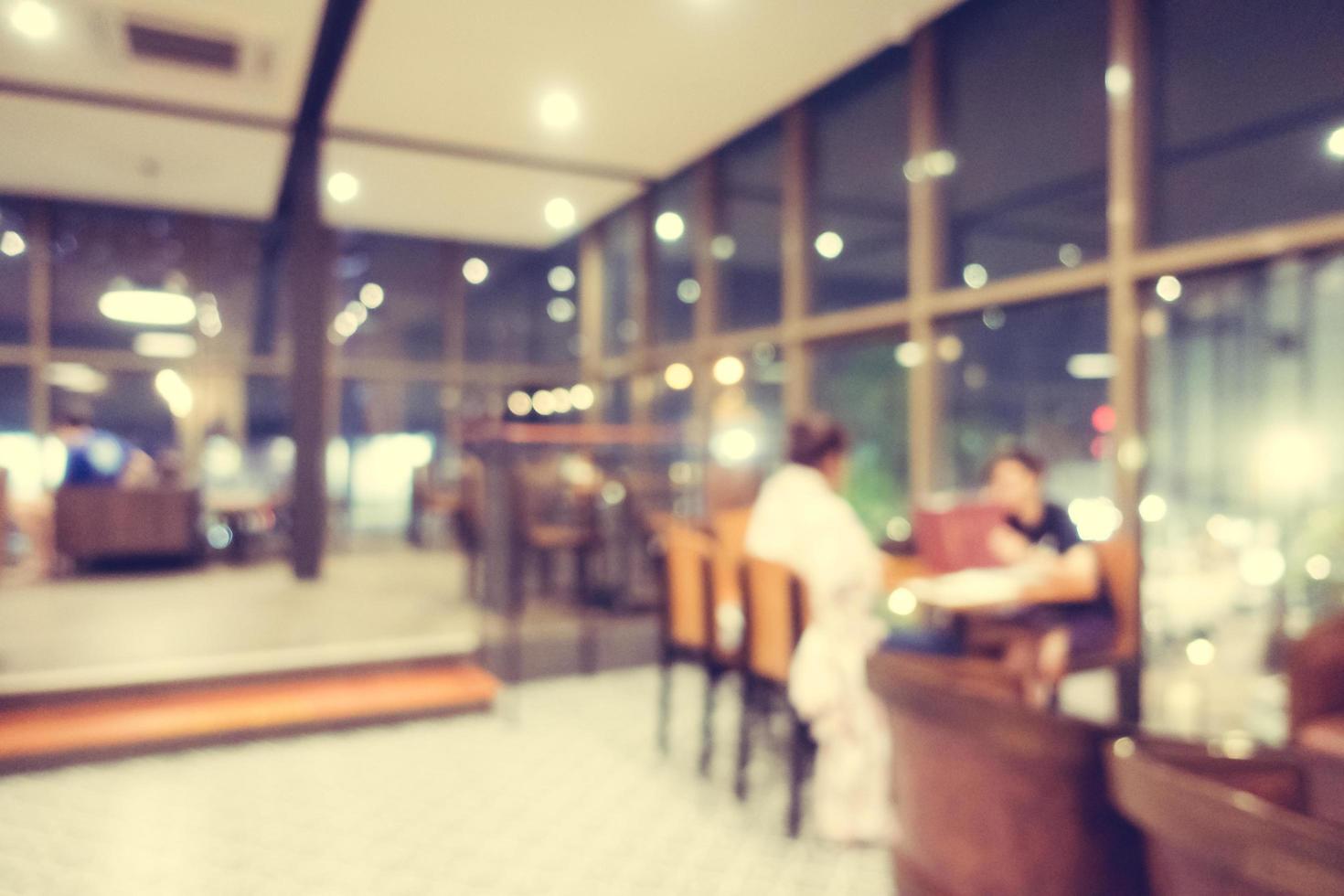 café et restaurant flou abstrait photo
