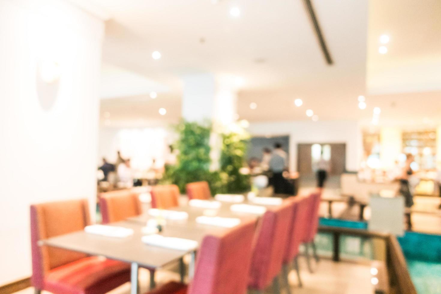 flou abstrait restaurant et café intérieur photo