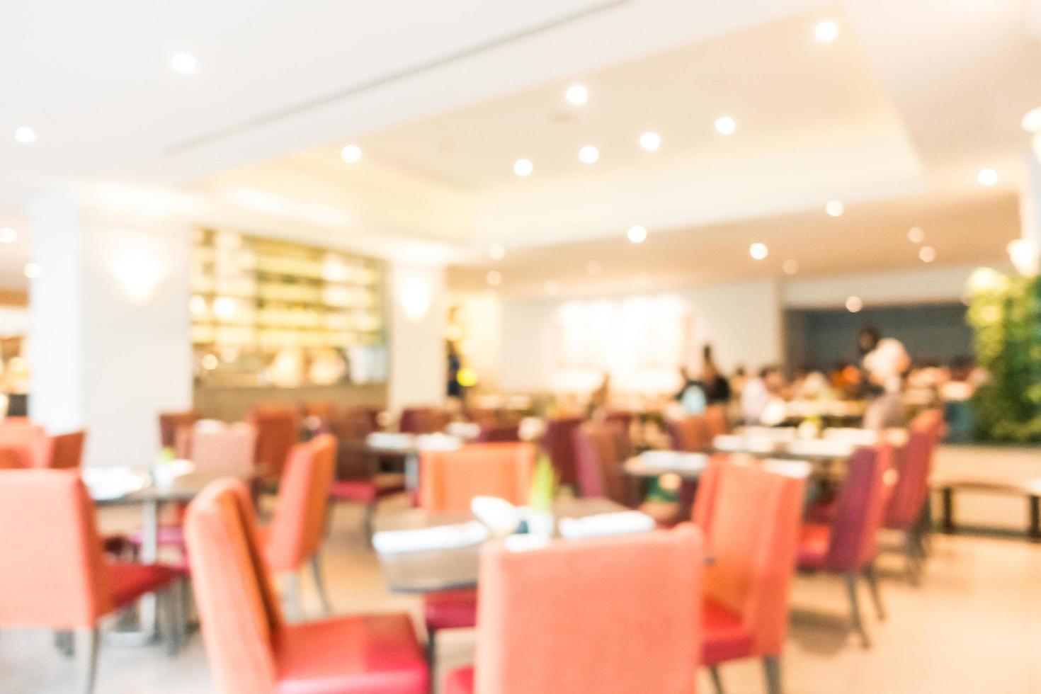 flou abstrait restaurant et café intérieur photo