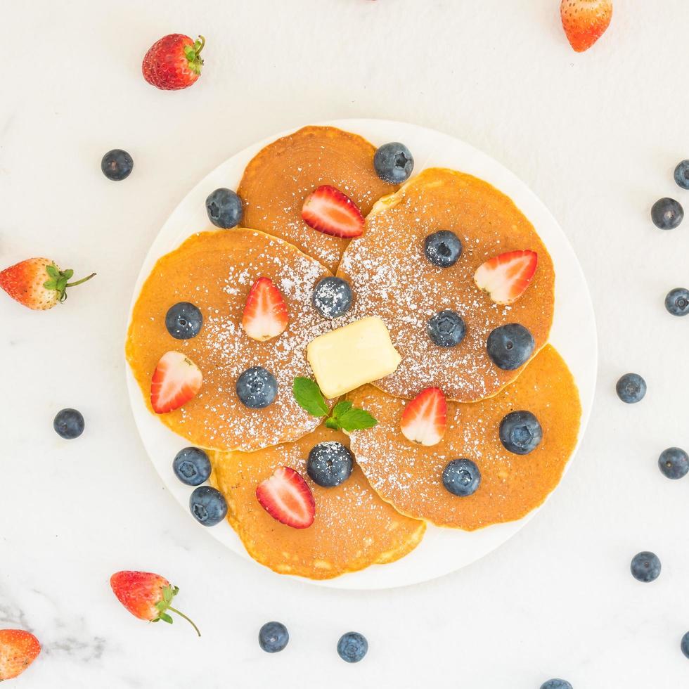 ensemble de petit-déjeuner sain photo