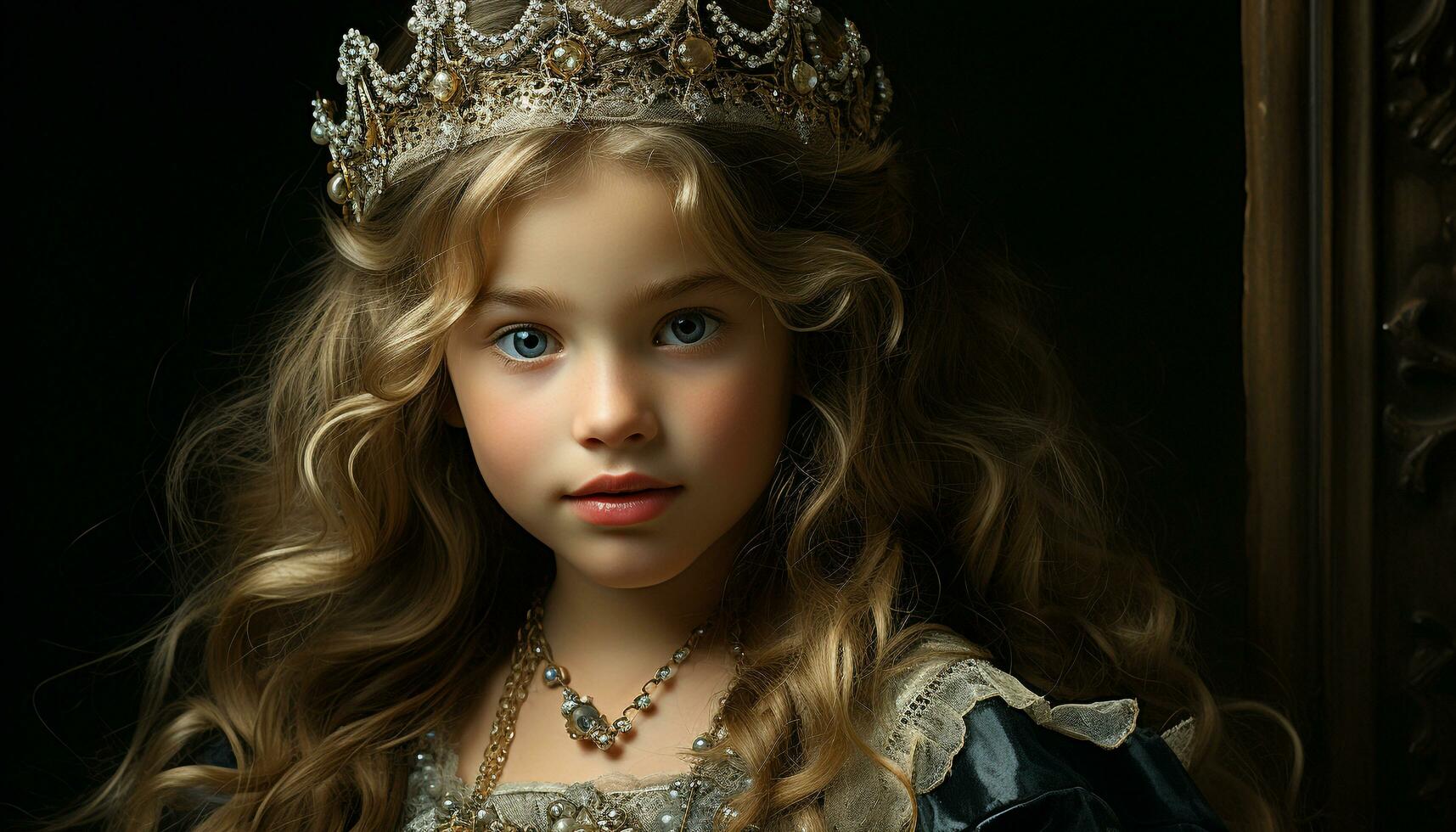 Fille Dans La Couronne, Princesse Photo stock - Image du visage,  imagination: 52075314