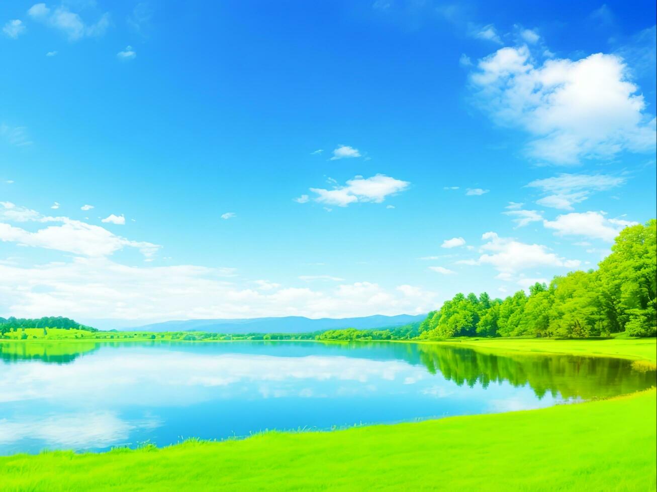 beauté de la nature pittoresque paysage, génératif ai photo