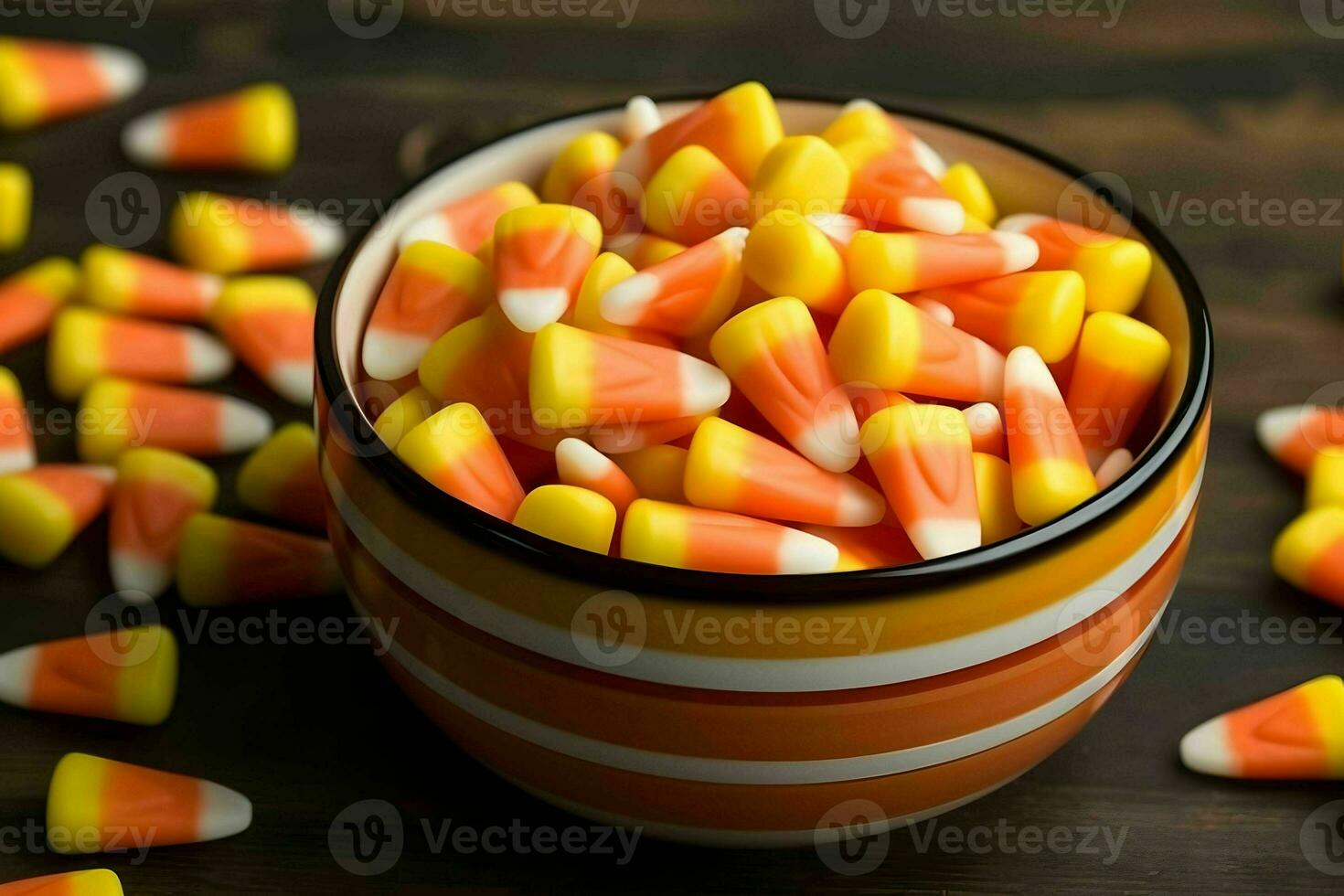 bonbons blé dans une bol ai génératif image photo