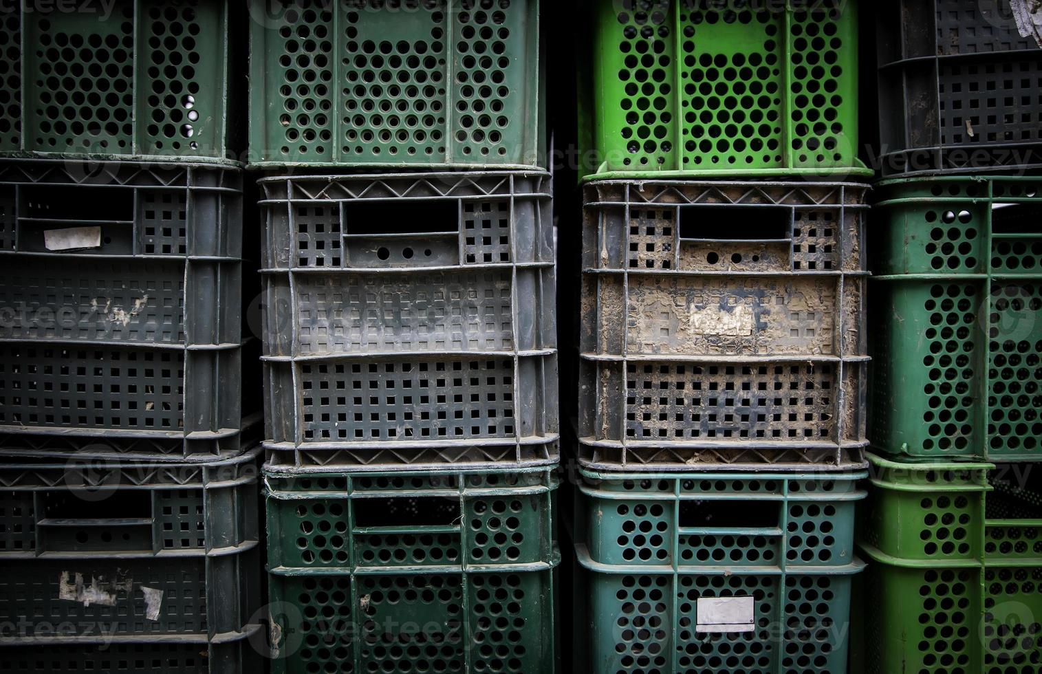 boîtes de fruits en plastique photo