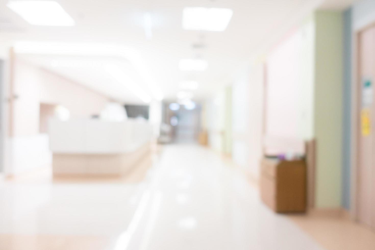 flou abstrait intérieur de l'hôpital et de la clinique photo