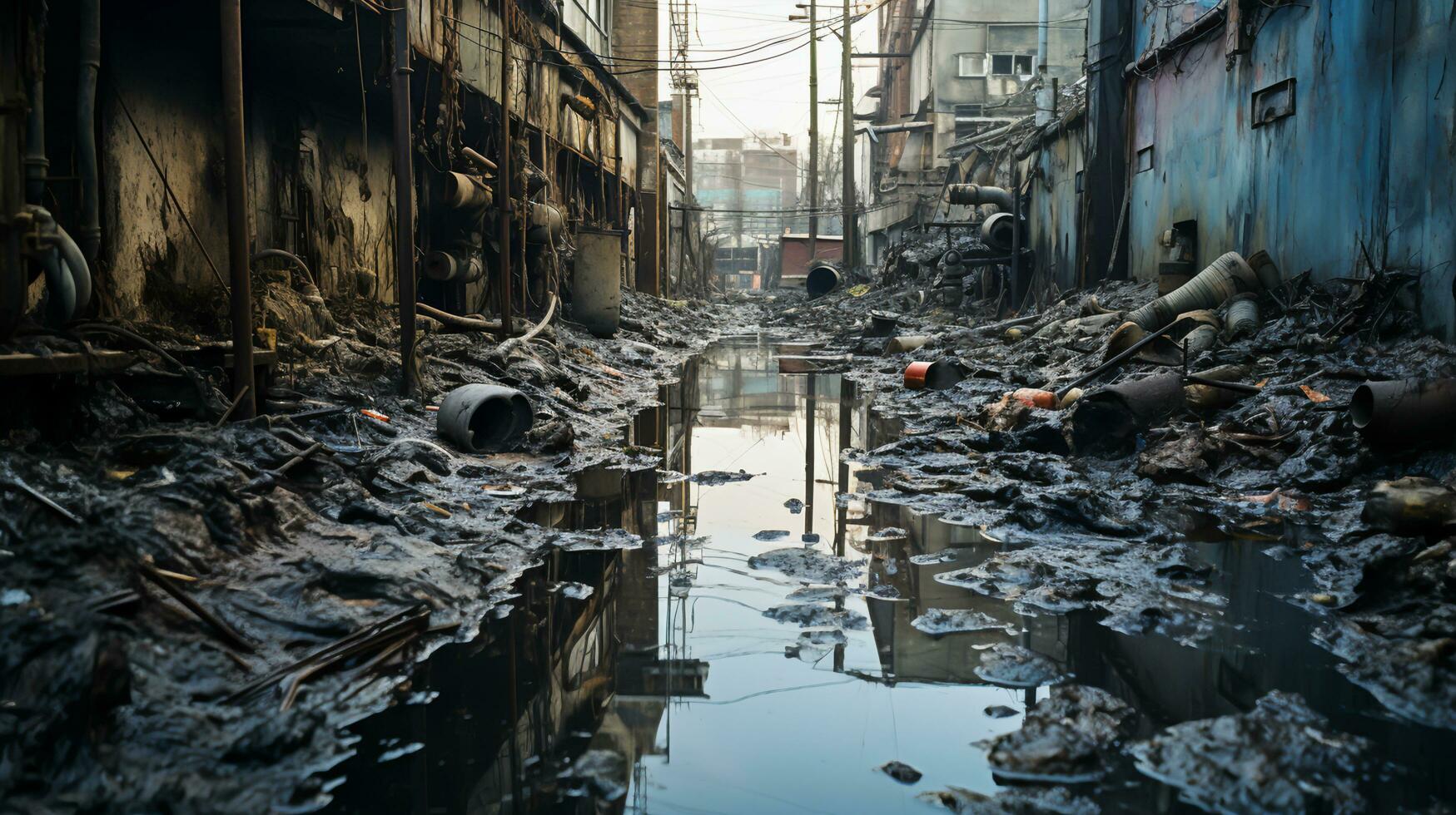 le impact de serre effet sur climat nature, génératif ai photo