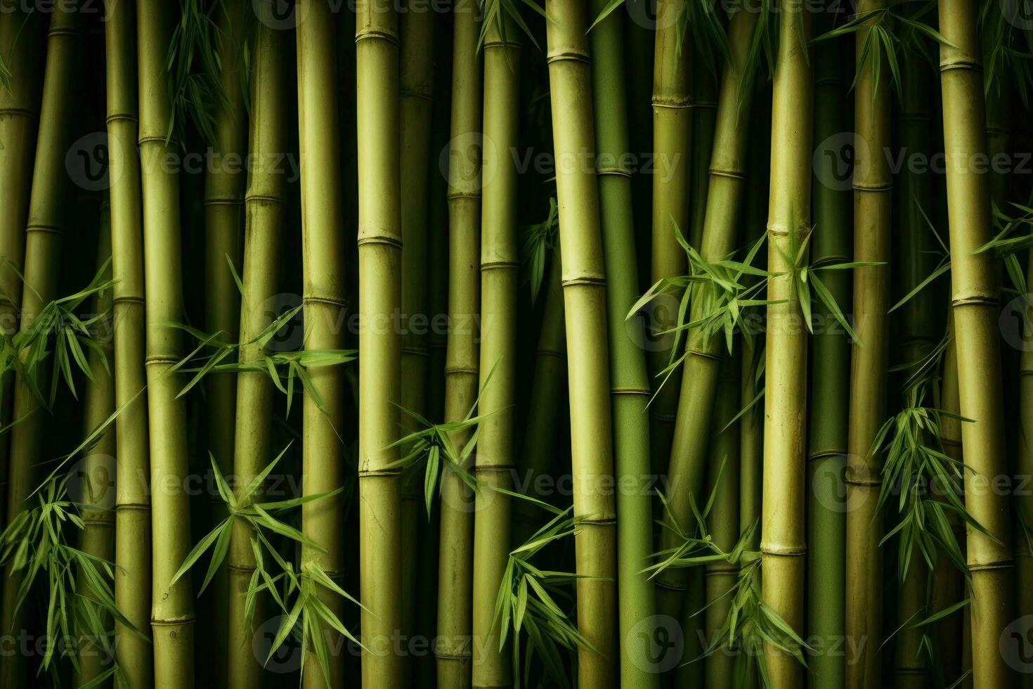bambou bosquet paramètre, reflétant le tranquillité de un exotique jungle. produire ai photo