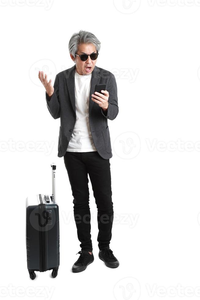 homme avec des bagages photo