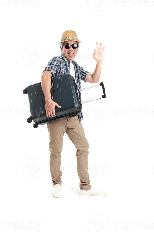 homme avec des bagages photo