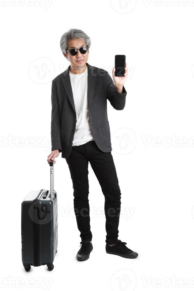 homme avec des bagages photo