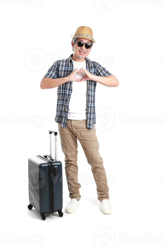 homme avec des bagages photo