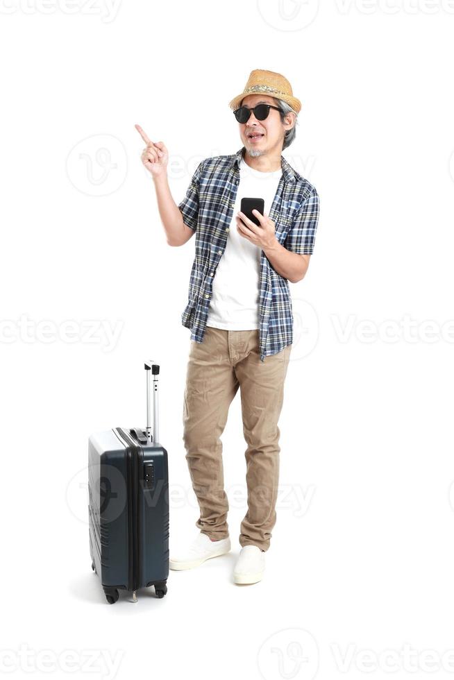 homme avec des bagages photo