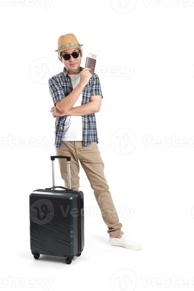 homme avec des bagages photo